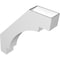 Ekena Millwork 6-in. W x 30-in. D x 34-in. H Merced Architectural Grade PVC Knee Brace BRCP06X30X34MRC - alternate 4